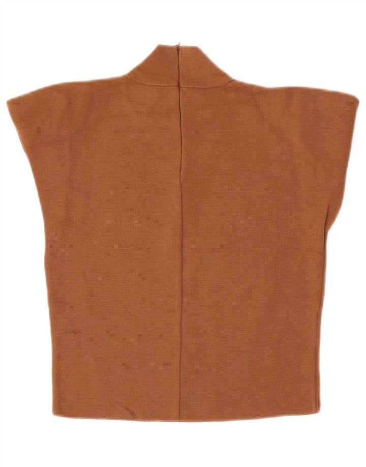 Bluză Crop Top Femei Zara UK 12 Medium Bej Viscoză