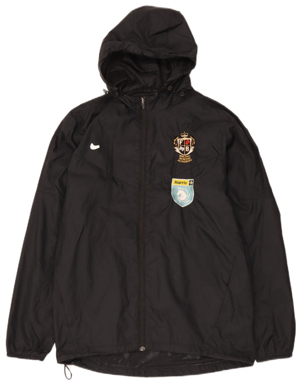 Jachetă de ploaie cu glugă Nike pentru bărbați UK 38 Medium Black Nylon