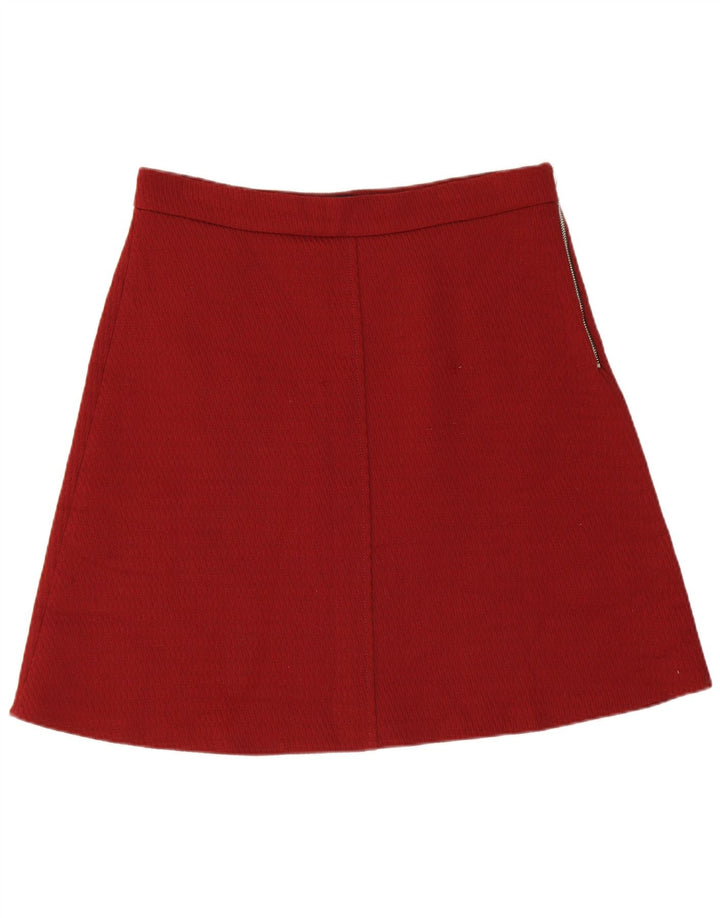 Fustă în formă de A pentru femei Zara, mare W30 Bordeaux