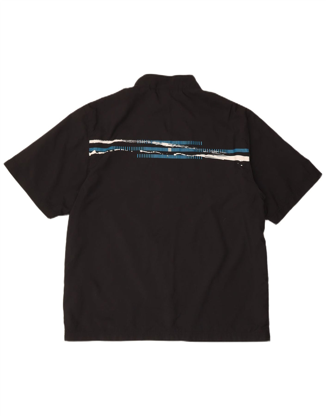 Trening pentru bărbați Adidas cu mânecă scurtă, jachetă de top, poliester negru mic