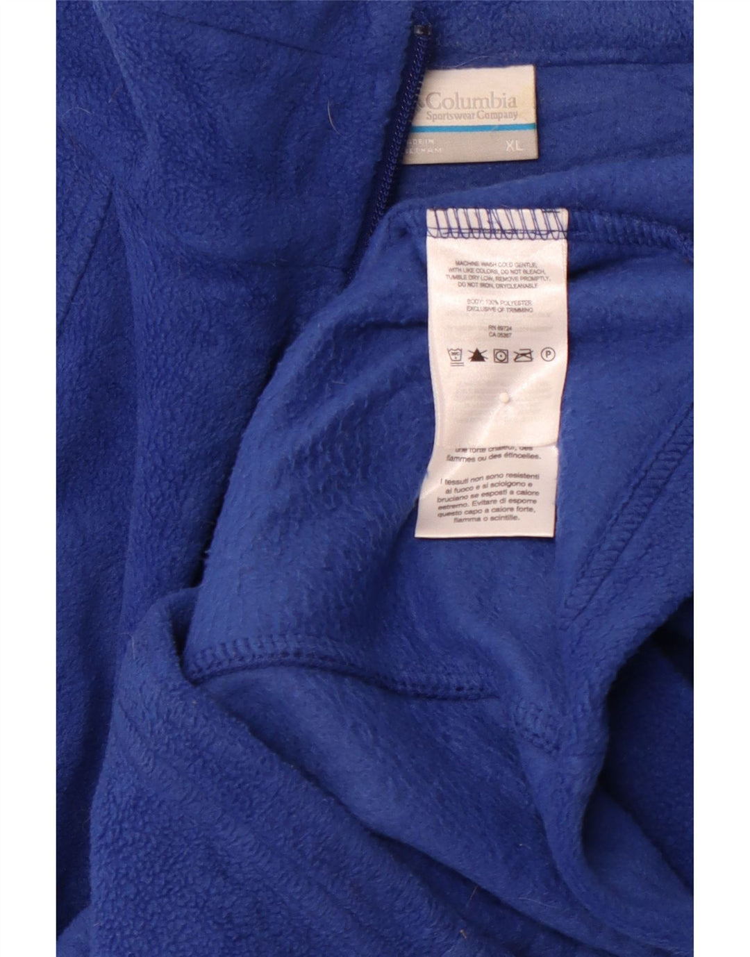 Jachetă din lână COLUMBIA pentru femei UK 18 XL Albastru Poliester