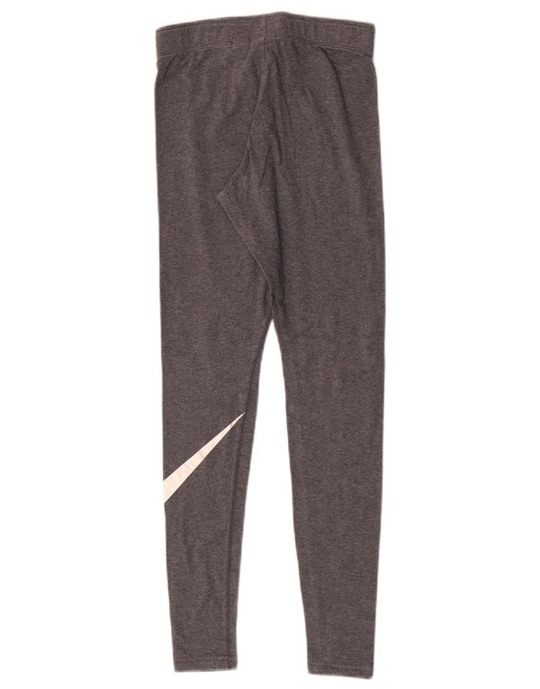 Leggings grafic Nike pentru femei UK 4 XS bumbac gri