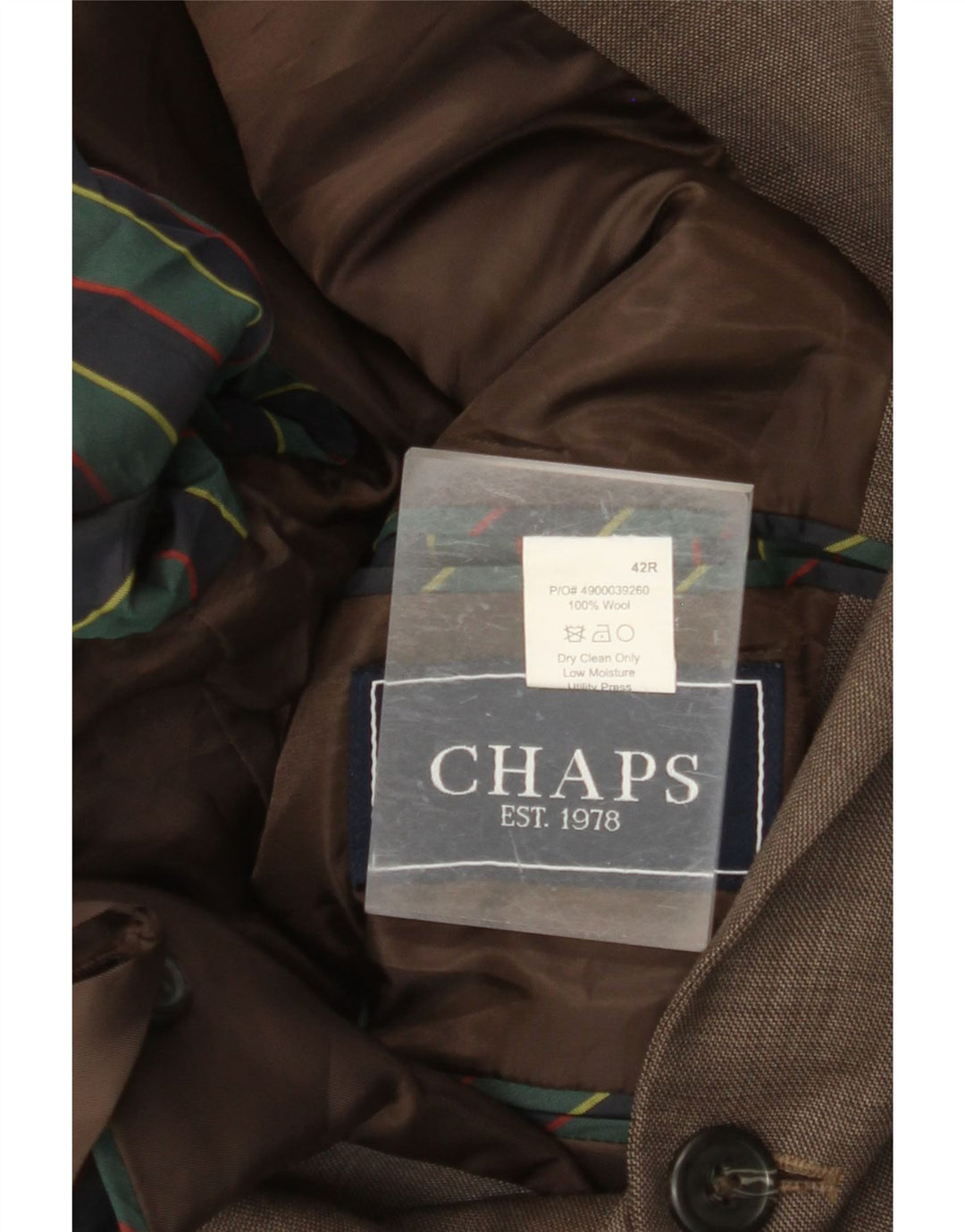 Jachetă pentru bărbați CHAPS cu 2 nasturi, UK 42 XL, maro