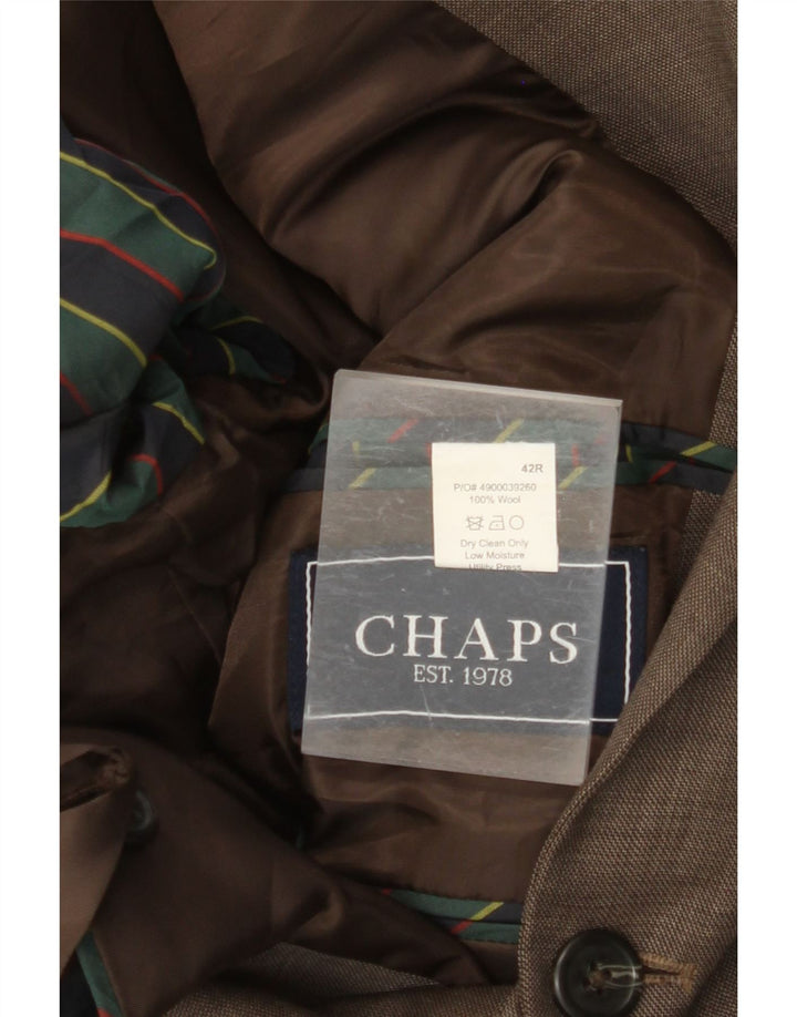 Jachetă pentru bărbați CHAPS cu 2 nasturi, UK 42 XL, maro