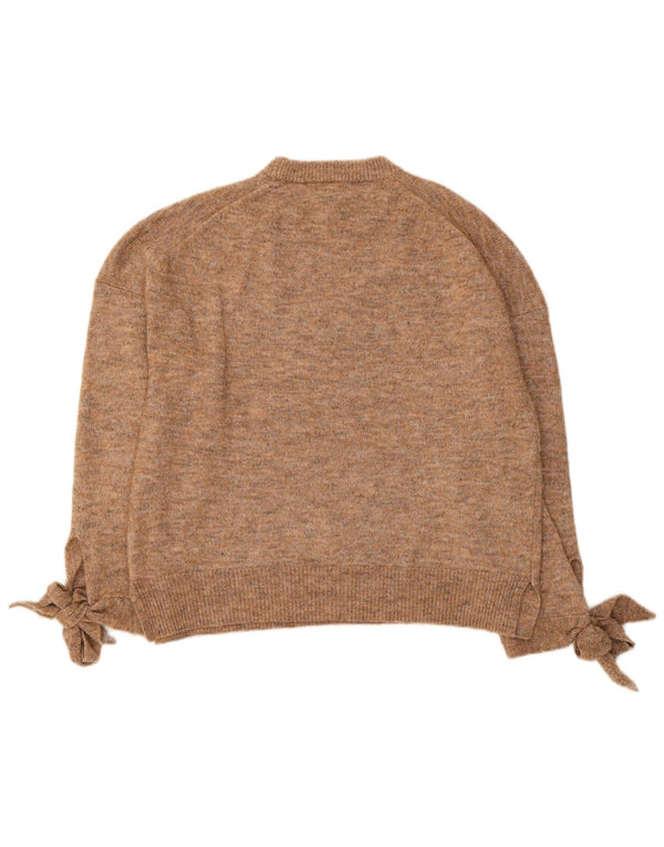 Pulover pentru damă French Connection cu decolteu triplu UK 14 Maro mediu