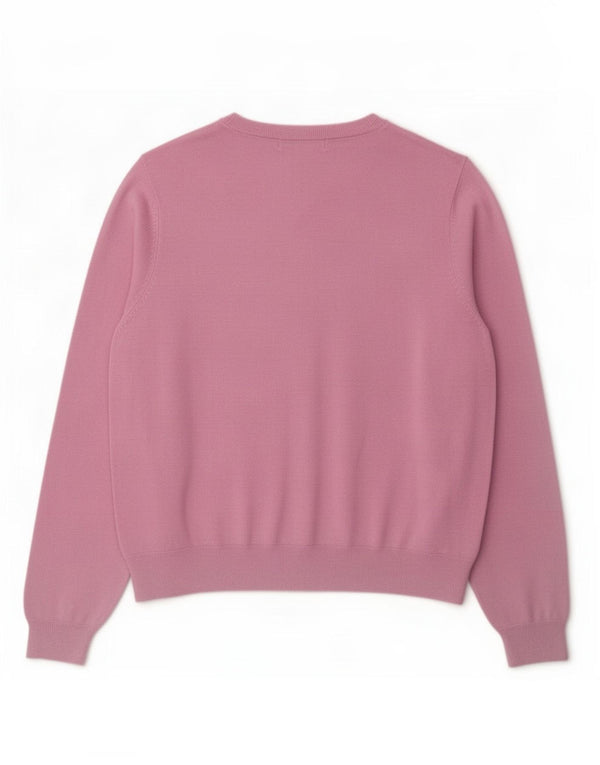 Pulover cardigan pentru femei Marks & Spencer UK 20 2XL roz viscoză