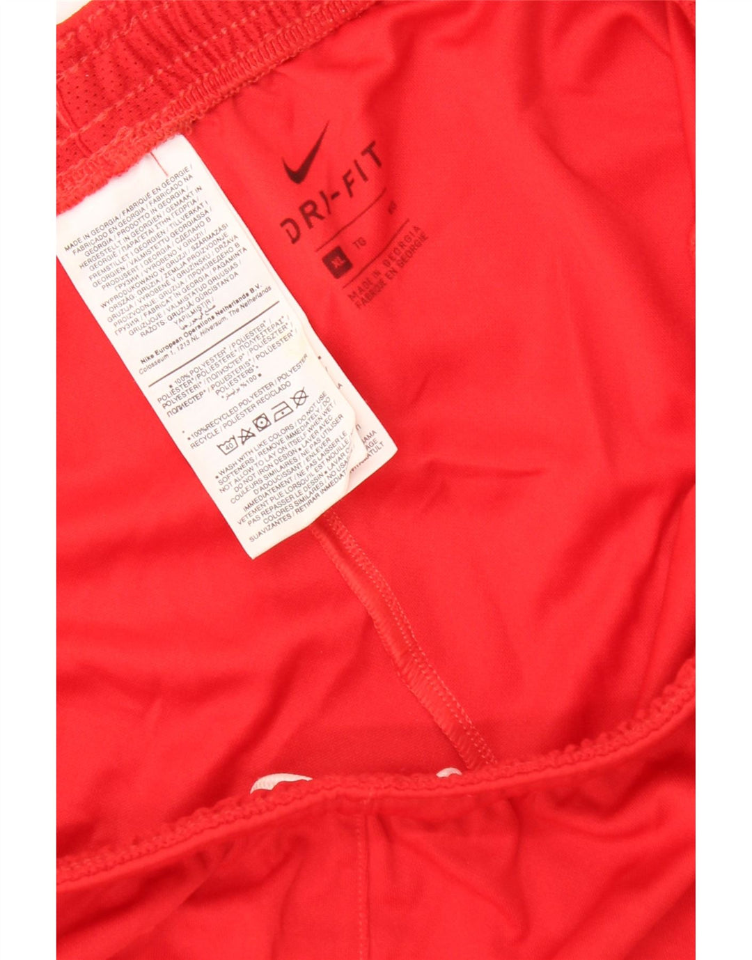 Pantaloni scurți sport pentru bărbați NIKE Dri Fit XL poliester roșu