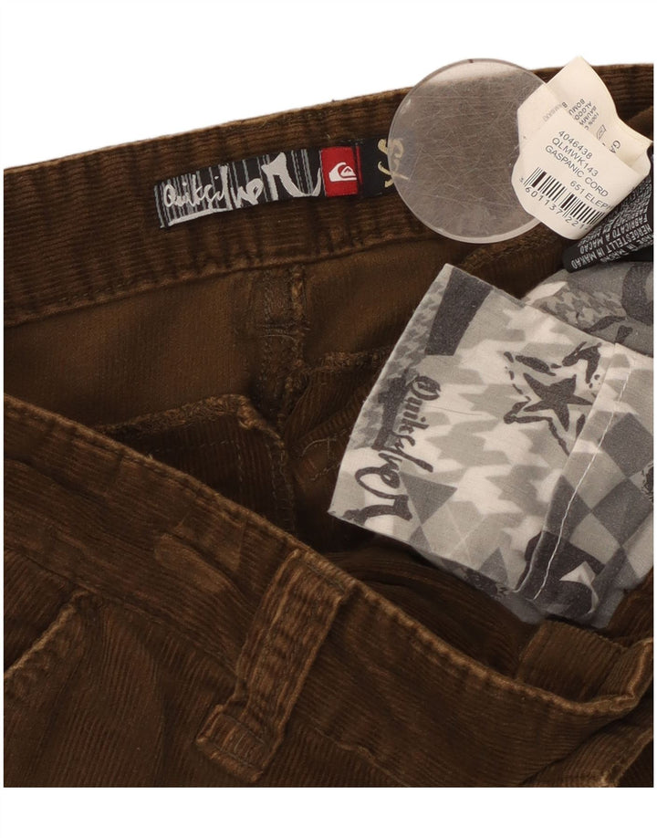 Pantaloni scurți cargo din velur QUIKSILVER pentru bărbați XS W30, bumbac maro