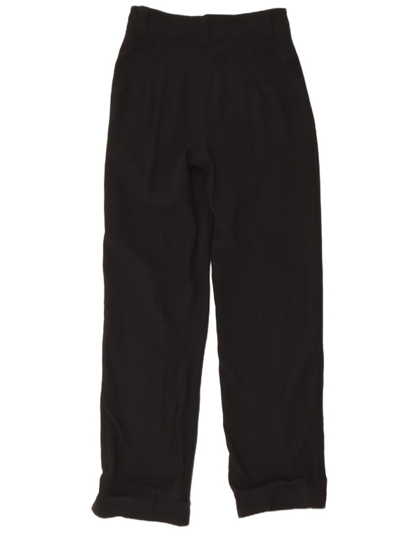Pantaloni casual conici pentru femei cu talie înaltă Zara Mici L26 L32 Negri