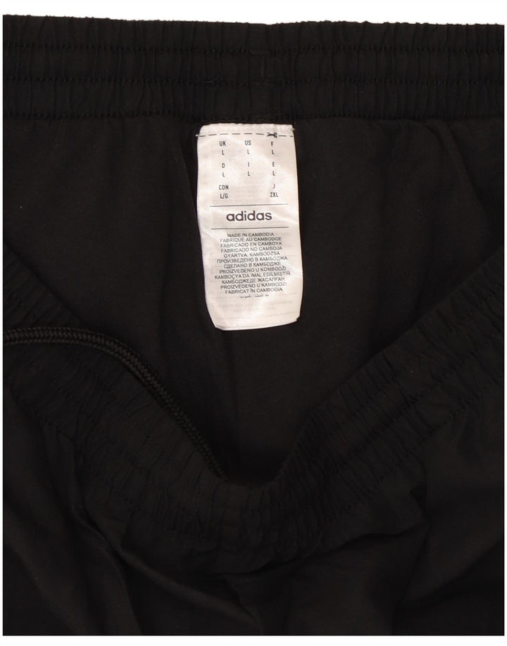 Pantaloni de trening pentru bărbați ADIDAS Pantaloni de jogging, mari, negru, poliester