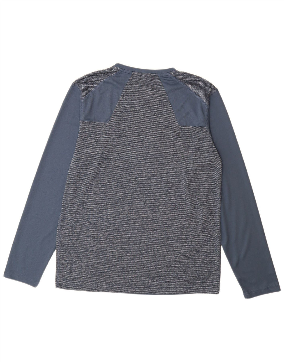 Top pentru bărbați Mountain Warehouse cu mânecă lungă, albastru mediu, poliester color bloc