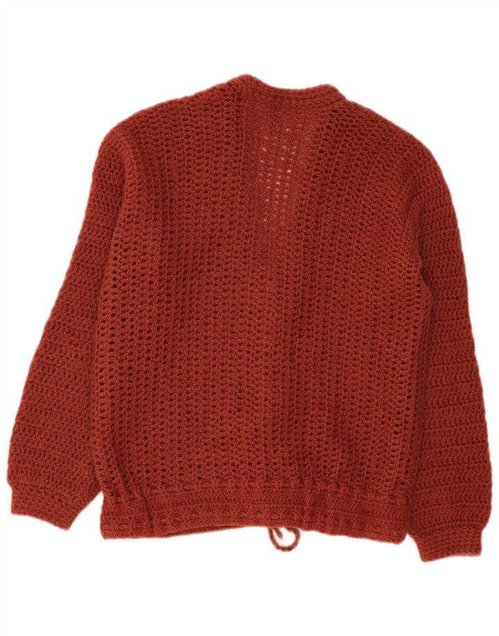 Pulover Cardigan Vintage pentru femei UK 16 Maro mare