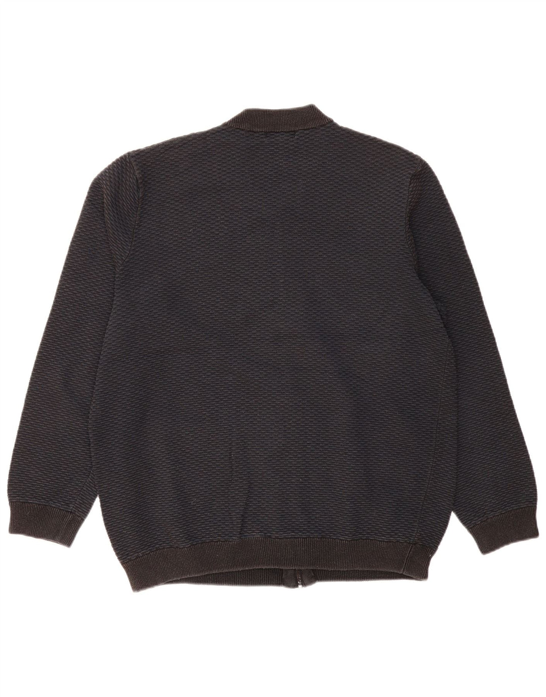 Pulover cardigan cu fermoar complet pentru bărbați Marks & Spencer, bumbac negru 2XL