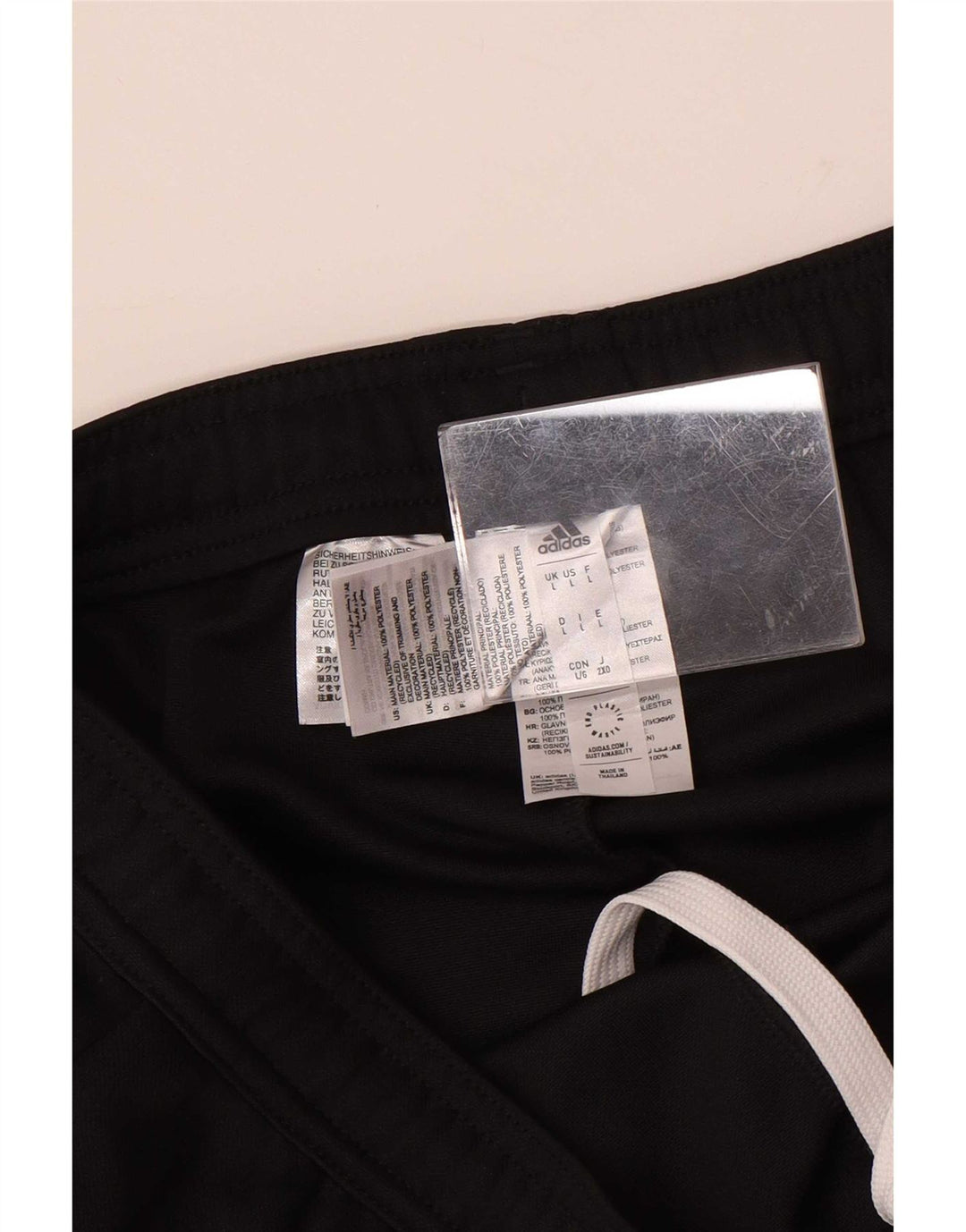 Pantaloni de trening Adidas pentru bărbați, mari, negru, poliester