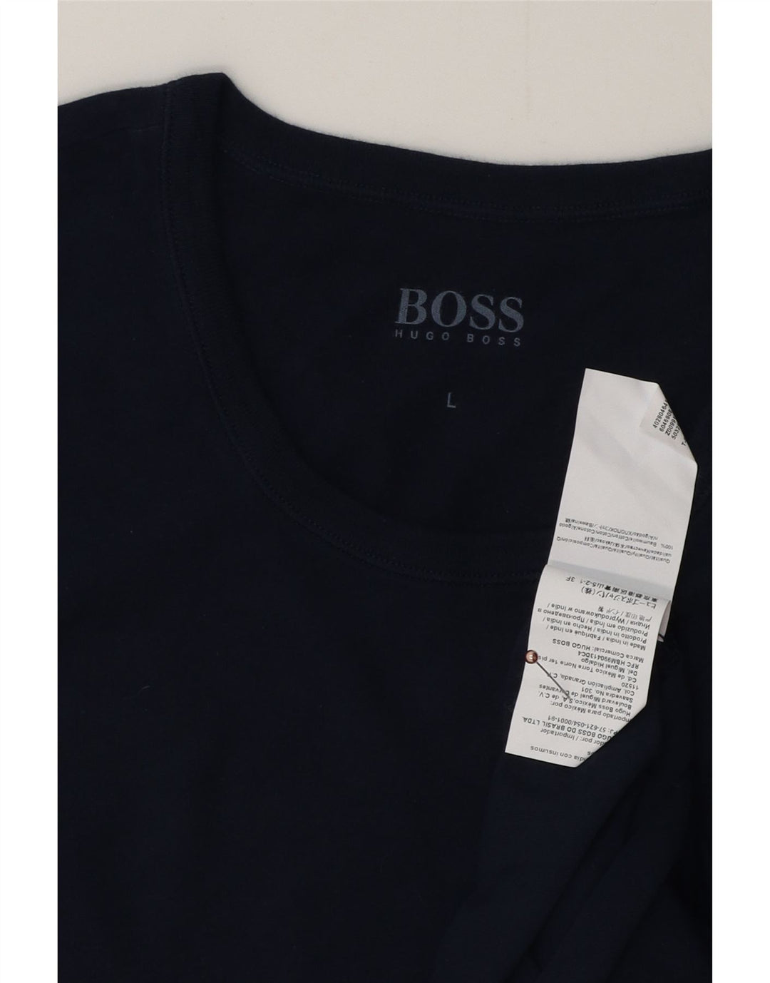 Tricou pentru bărbați HUGO BOSS Top mare din bumbac bleumarin