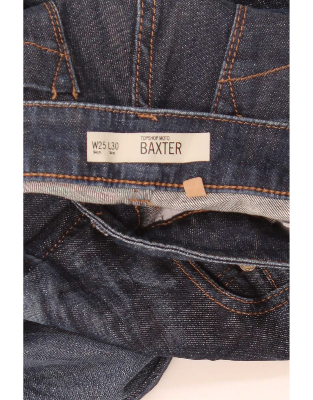 Topshop Blugi Baxter Slim pentru femei W25 L30 Bumbac bleumarin