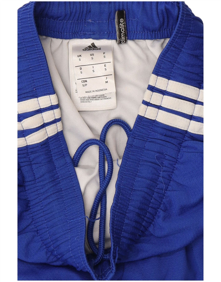 Pantaloni scurți sport pentru bărbați Adidas Climalite, poliester mic, albastru