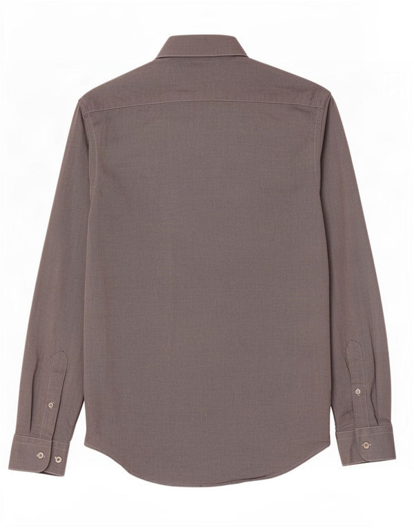 Zara Mens Regular Fit Shirt Medium Grey Cotton