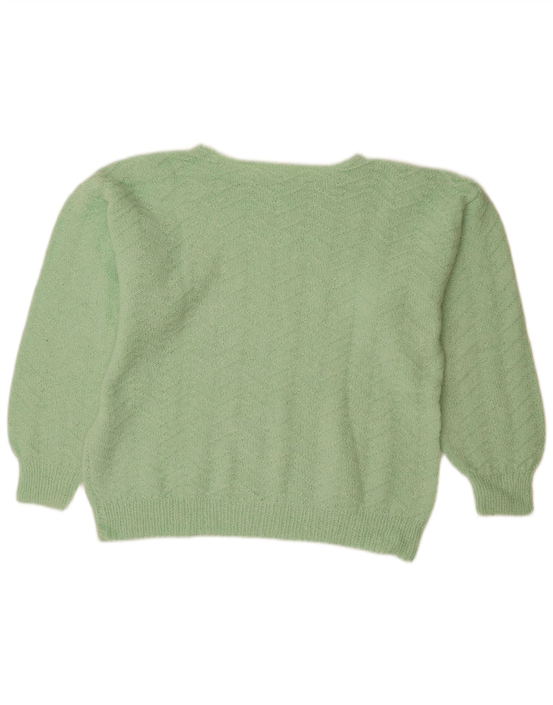 Pulover VINTAGE pentru femei cu gât de barcă, UK 18 XL, verde