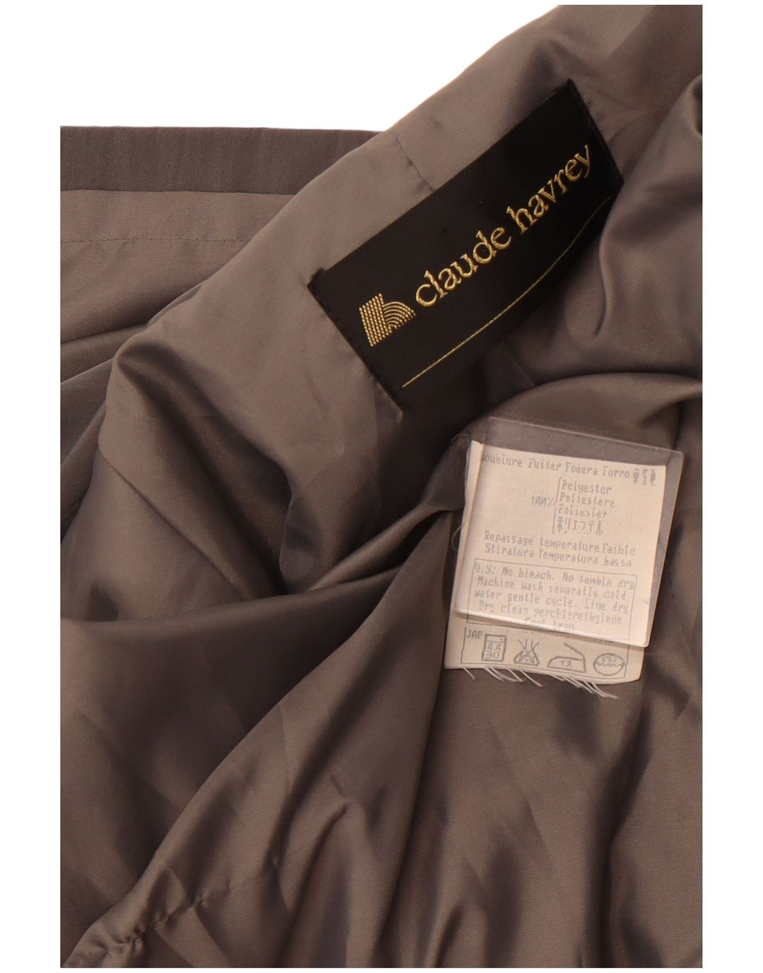 CLAUDE HAVREY Palton pentru femei UK 16, mare, gri poliester