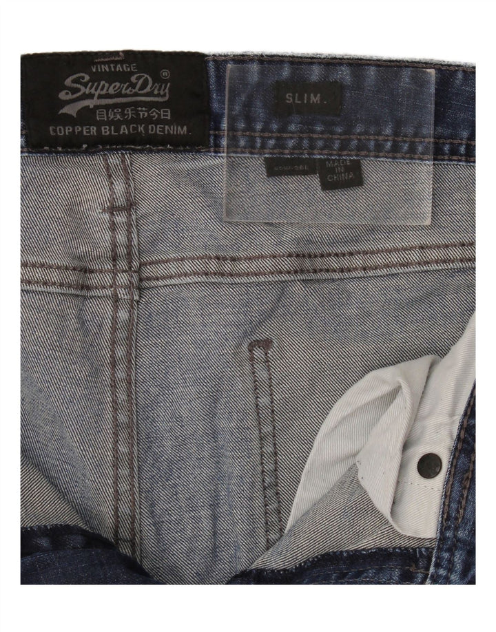 Blugi slim pentru bărbați Superdry W32 L36 Bumbac albastru