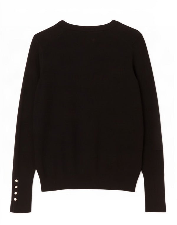 Pulover cardigan pentru femei Zara UK 14 mare, negru, viscoză