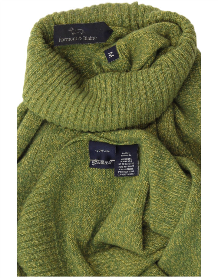 HARMONT & BLAINE Pulover cu gât rulat pentru femei UK 14 verde mediu