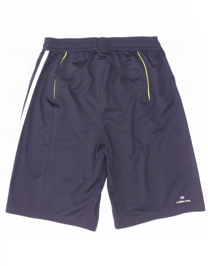 Pantaloni scurți sport pentru băieți Adidas Climacool 13-14 ani, albastru bleumarin, poliester