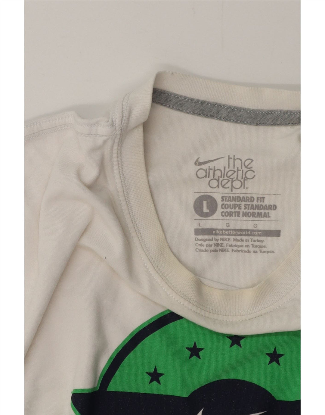 Tricou grafic NIKE Coupe Standard Fit Standard Top Large Alb