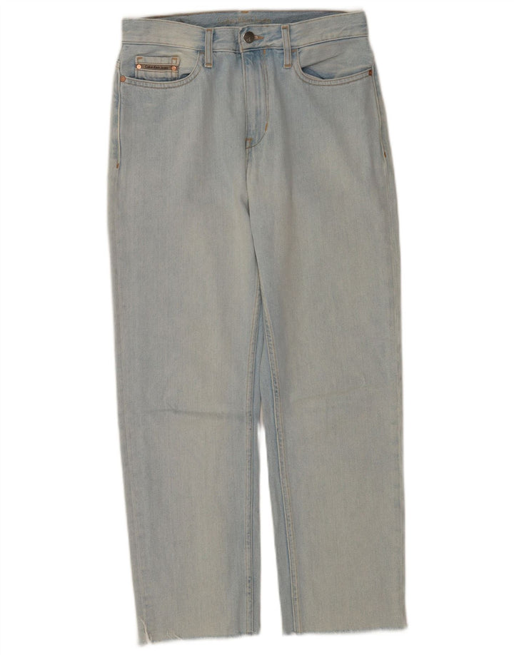 Blugi drepti Calvin Klein pentru femei W28 L25 Bumbac albastru