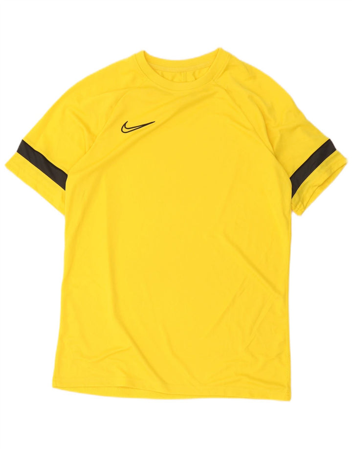 Tricou pentru bărbați Nike Dri Fit Top mare, galben colorblock