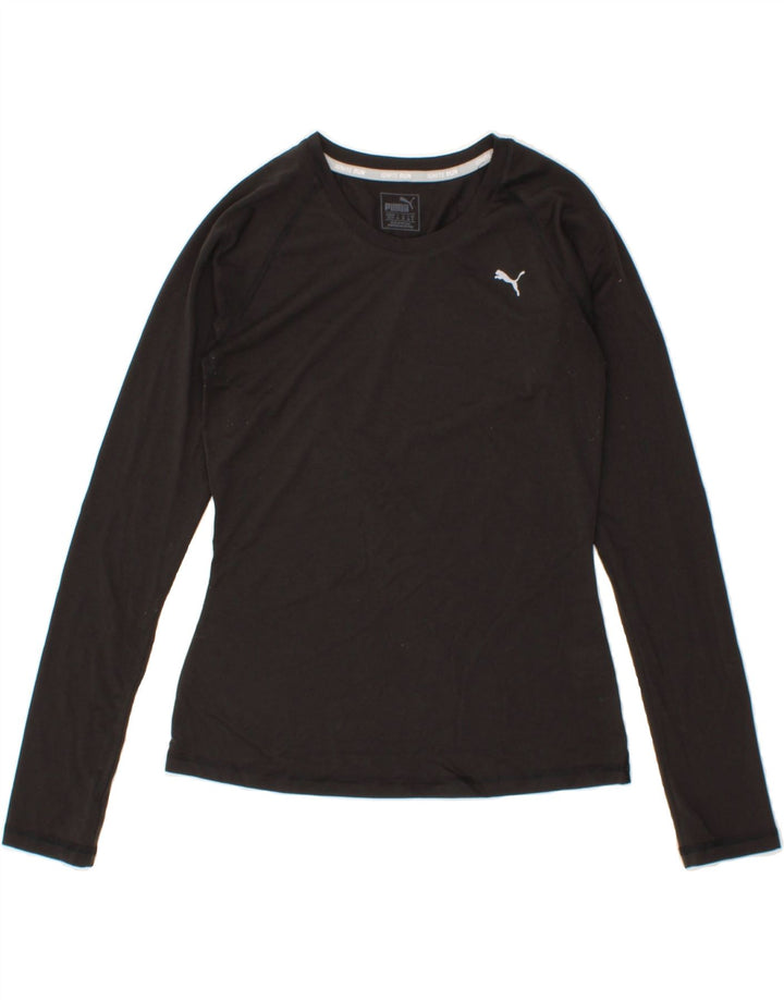PUMA Womens Top Long Sleeve UK 8 Small  Black Polyester Vintage Puma and Second-Hand Puma from Messina Hembry 