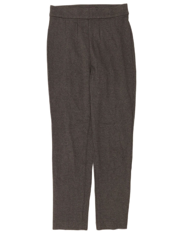Marks & Spencer Pantaloni casual pentru femei UK 8 Small W26 L28 Gri Houndstooth