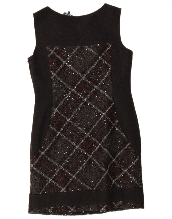 Marks & Spencer Rochie teacă Per Una pentru femei UK 12 Medium Black Check
