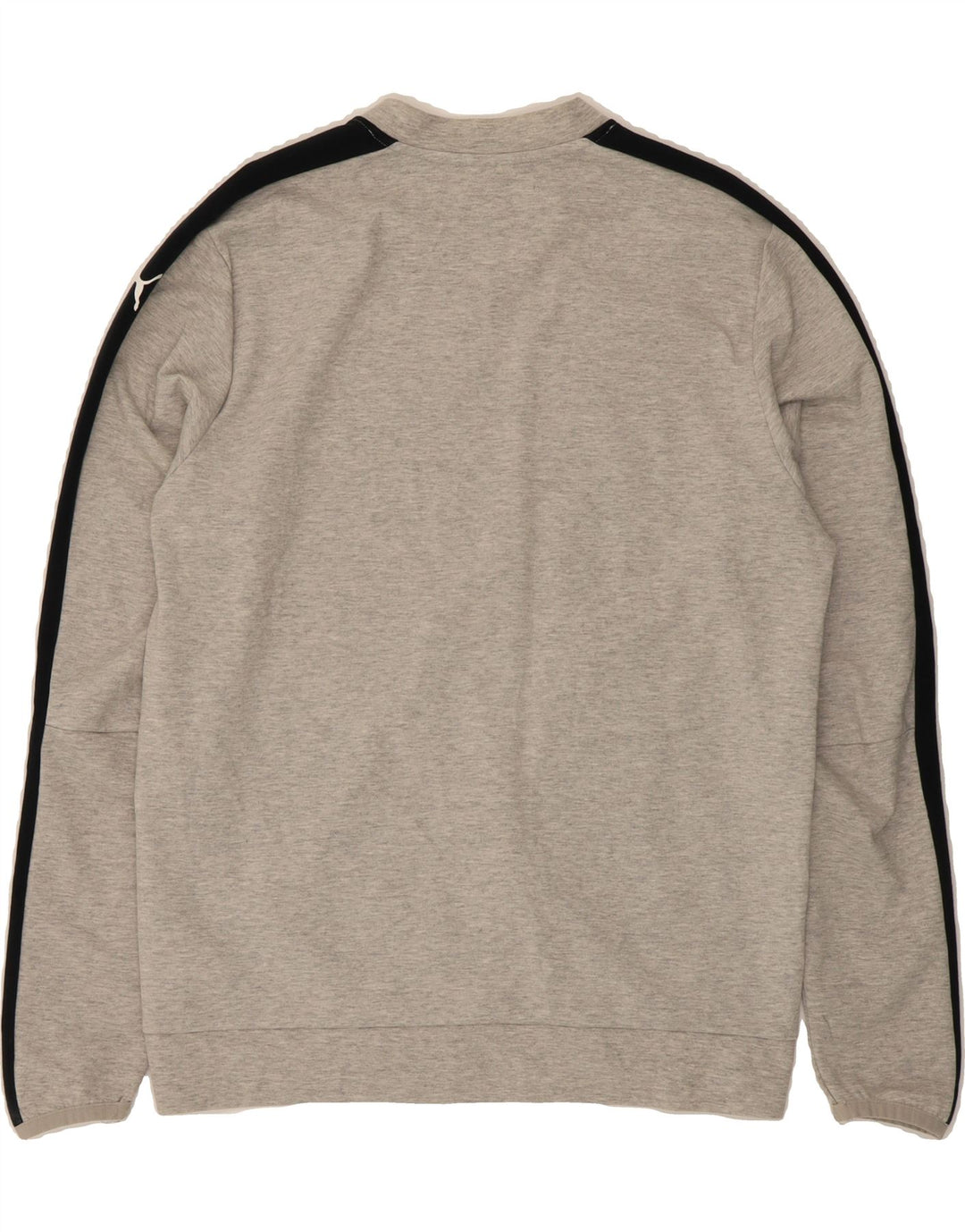 PUMA Mens Sweatshirt Jumper Large Grey Colourblock Polyester Vintage Puma and Second-Hand Puma from Messina Hembry 