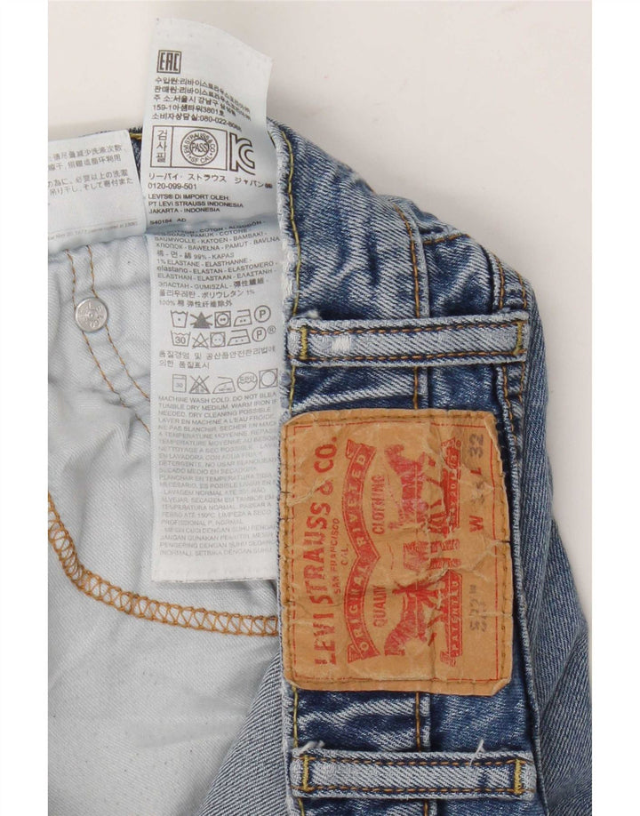 Blugi pentru bărbați Levi's 527 Bootcut W38 L29 Bumbac albastru