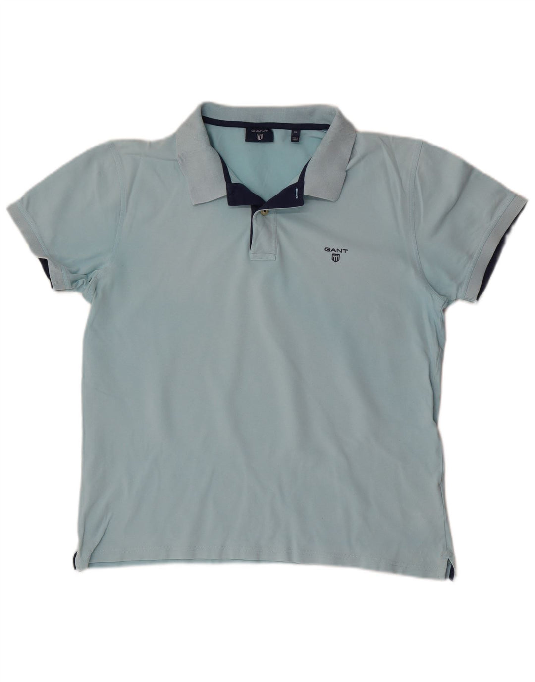 Tricou polo pentru bărbați Gant XL, bumbac albastru