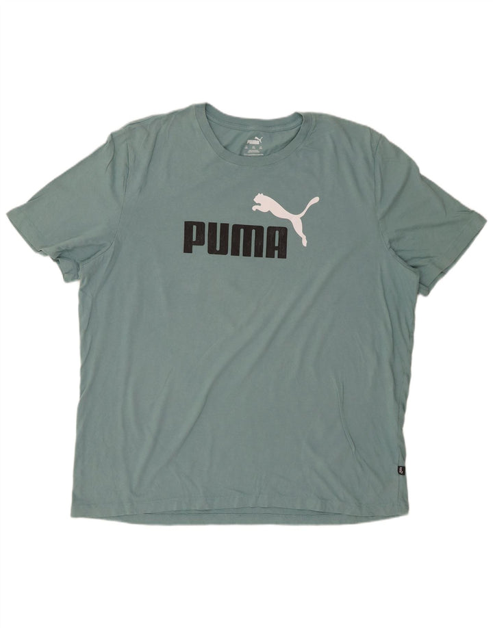 Tricou grafic pentru bărbați PUMA Top 2XL Albastru