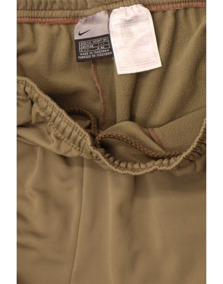 Pantaloni de trening Nike pentru bărbați, poliester kaki 2XL