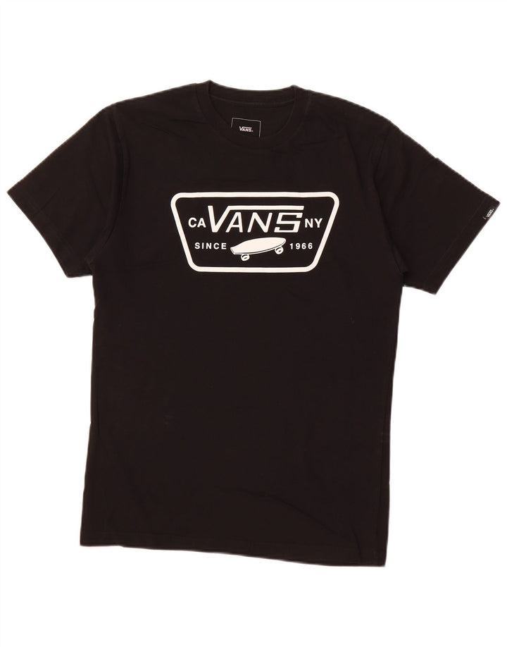 Tricou grafic pentru bărbați VANS Classic Fit Top mic bumbac negru