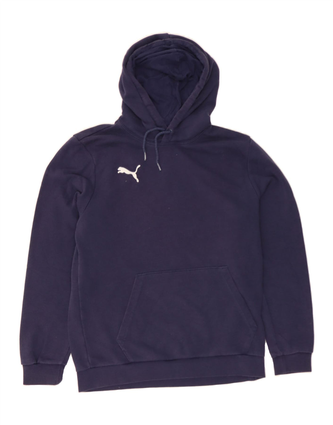 PUMA Mens Hoodie Jumper Medium Navy Blue Cotton Vintage Puma and Second-Hand Puma from Messina Hembry 