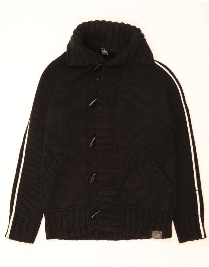 Cardigan Vintage pentru bărbați, mare, negru, acrilic