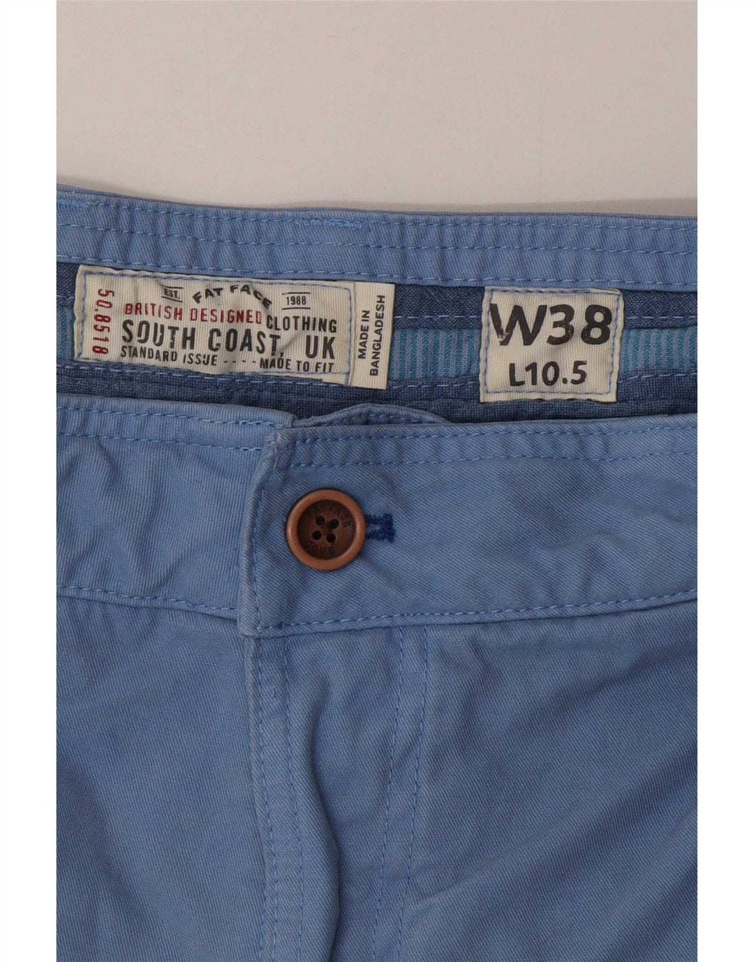 Pantaloni scurți chino pentru bărbați Fat Face W38 XL, bumbac albastru