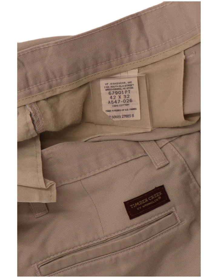 WRANGLER Pantaloni chino pentru bărbați Timber Creek Pegged W42 L32, bumbac bej