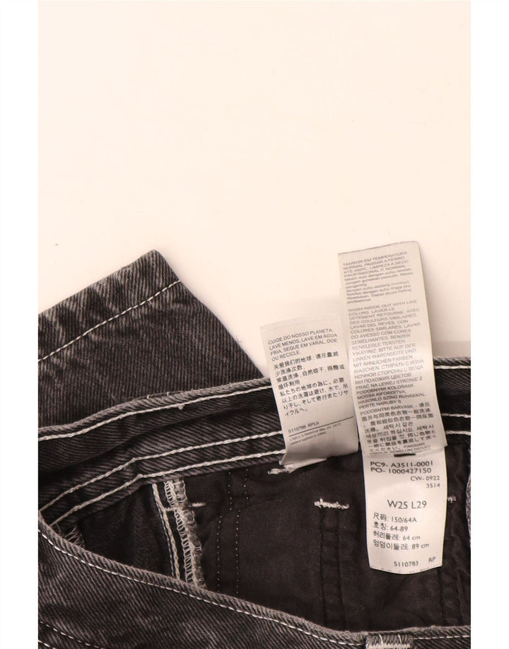 Blugi conici cargo pentru femei Levi's W25 L26 bumbac gri