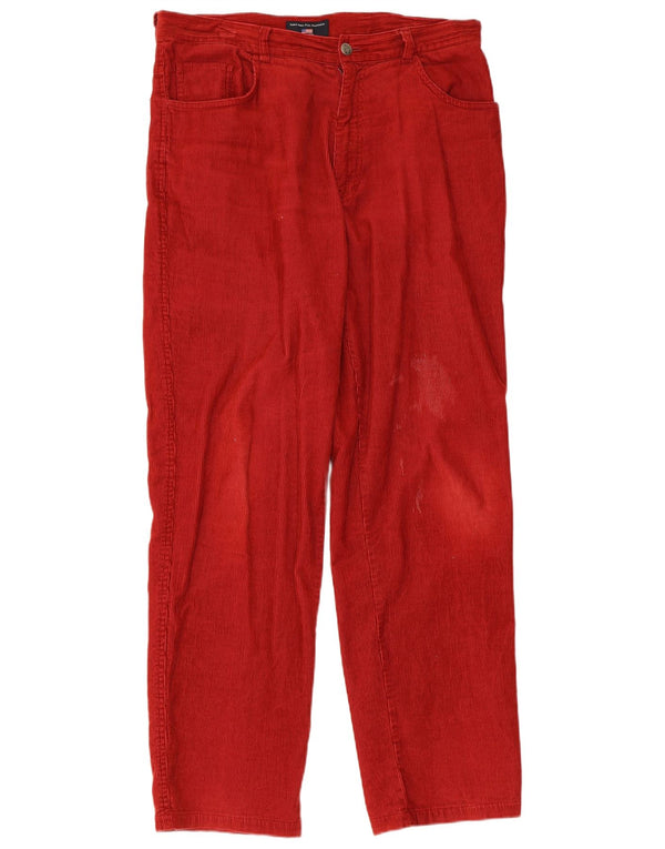 U.S. Polo Assn. Pantaloni drepti din velur pentru bărbați IT 50 Large W34 L32 Red