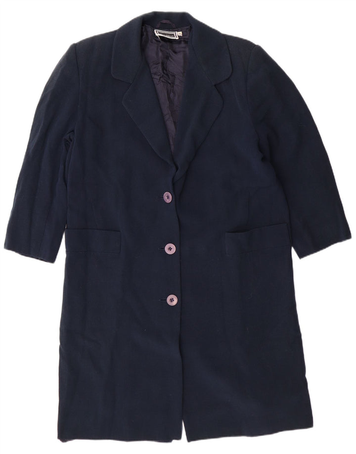 LUISA SPAGNOLI Sacou blazer pentru femei cu 3 nasturi UK 14 Medium Bleumarin