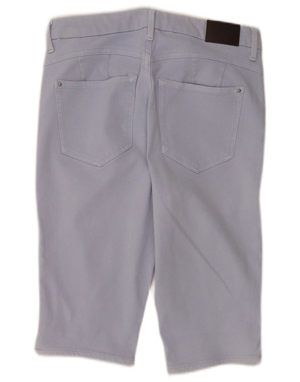 Bermude pentru femei Marks & Spencer Pantaloni scurți casual UK 12 Medium W30 Bumbac albastru