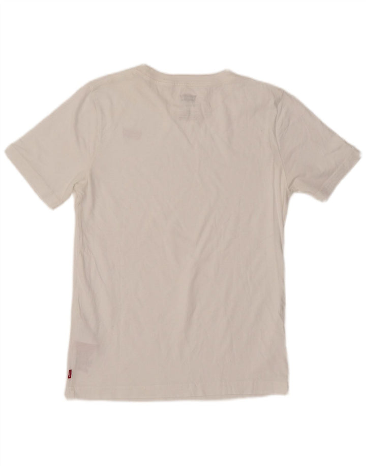 Tricou Băieți LEVI'S Top 13-14 Ani Bumbac Alb