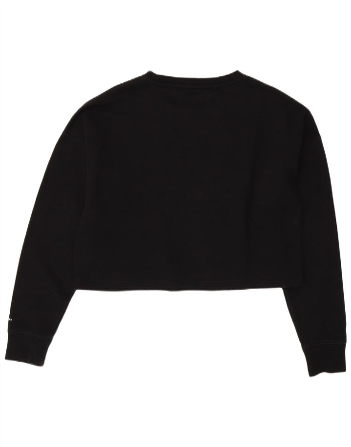 Pulover oversized Crop Graphic pentru femei Converse UK 14 Medium Negru